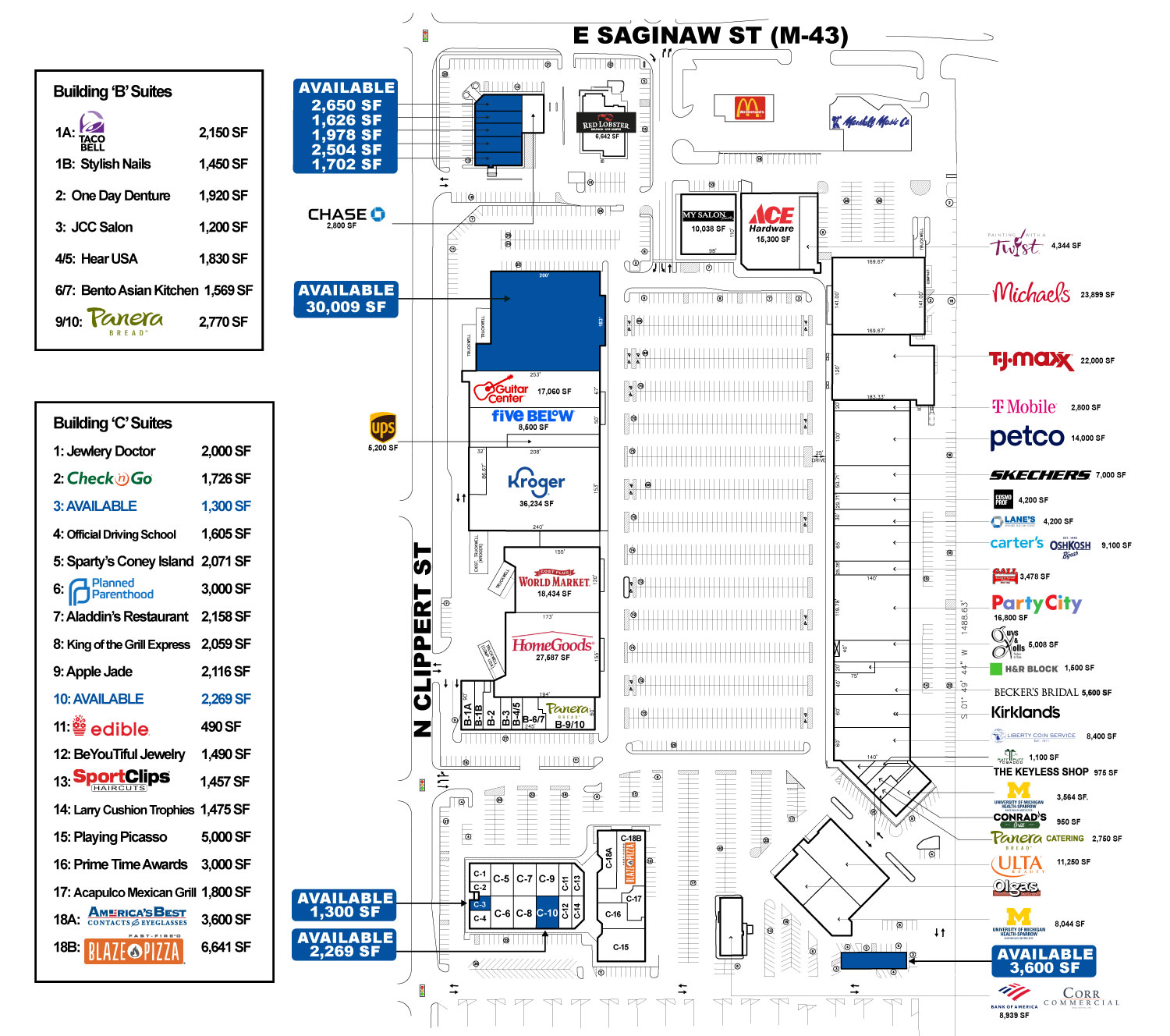 Frandor Mall Site Plan Image