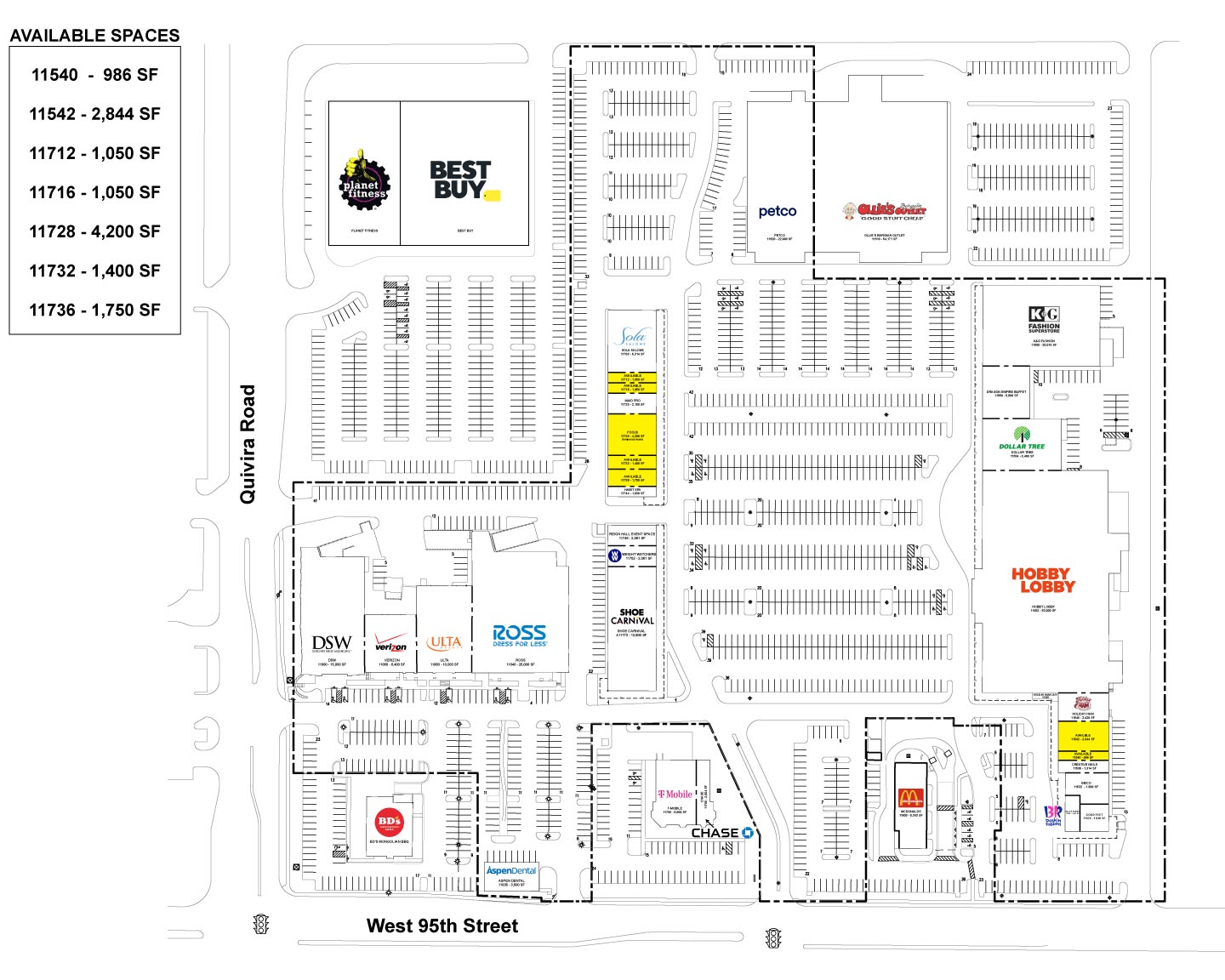 Quivira 95 Shops Site Plan