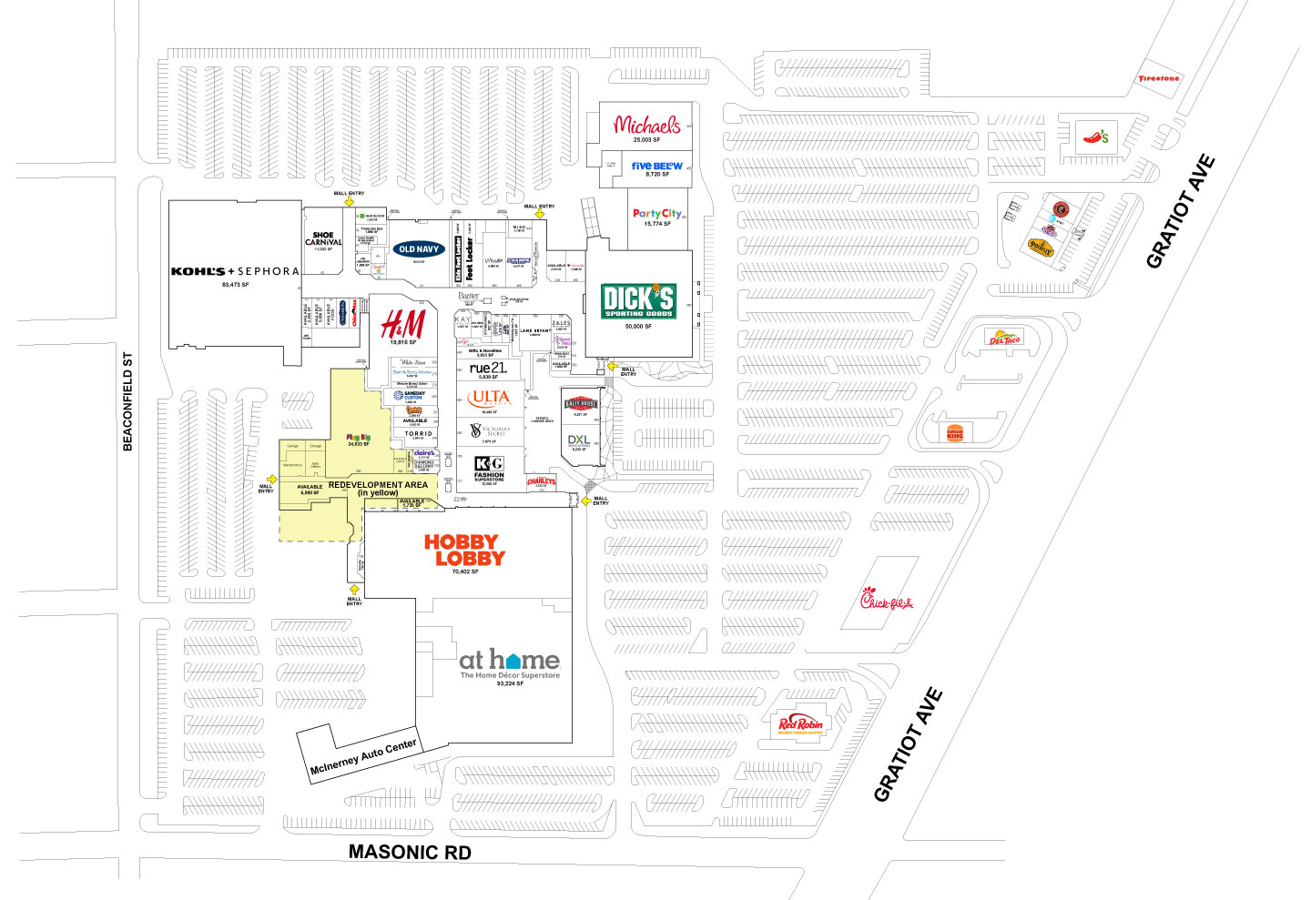 Macomb Mall Leasing Plan