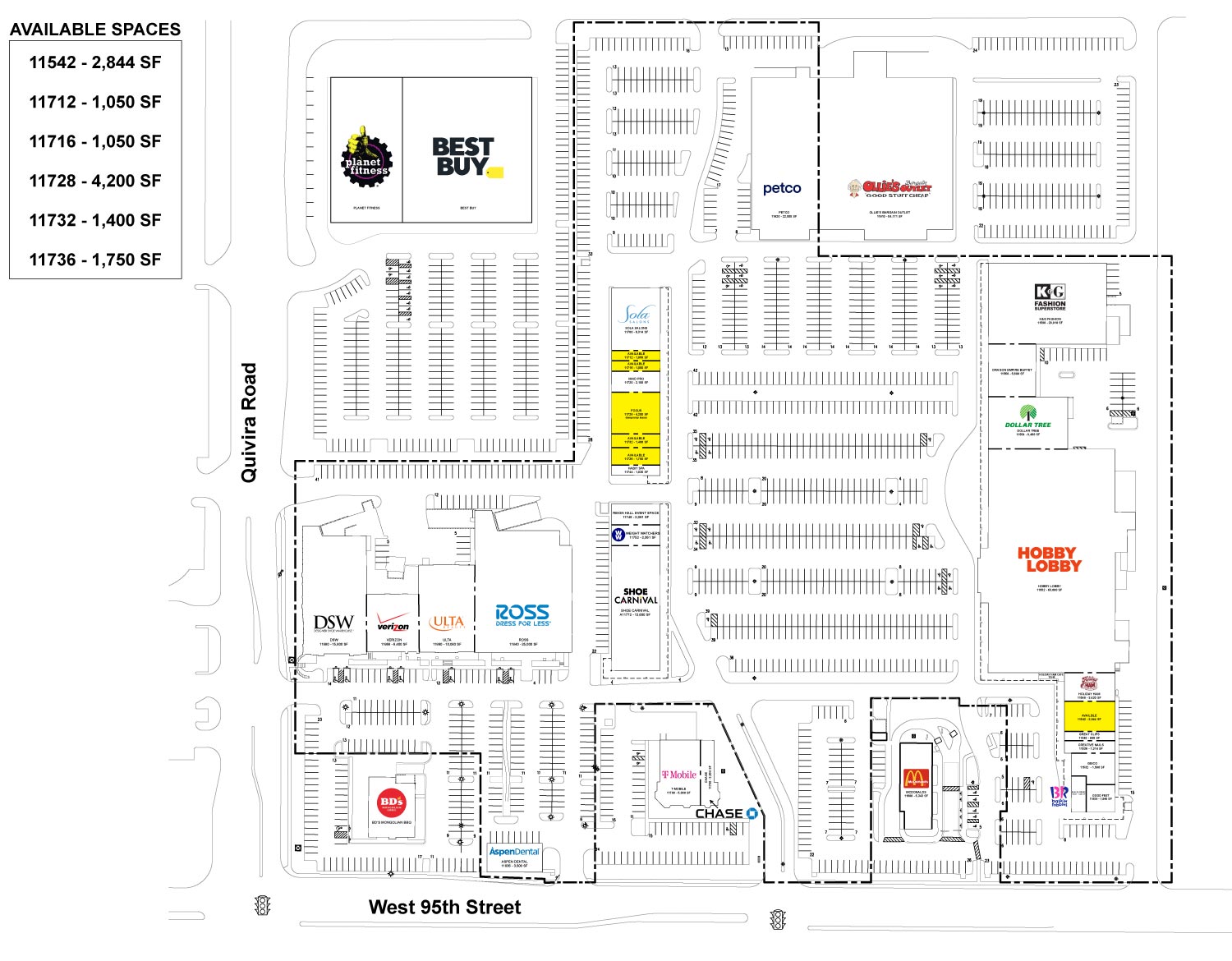 Quivira 95 Shops Site Plan